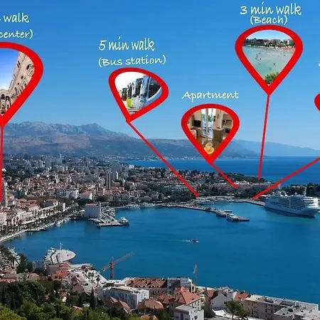 Apartman New! Carpe Diem 1,split-bacvice,free Wi-fi, Parking Split